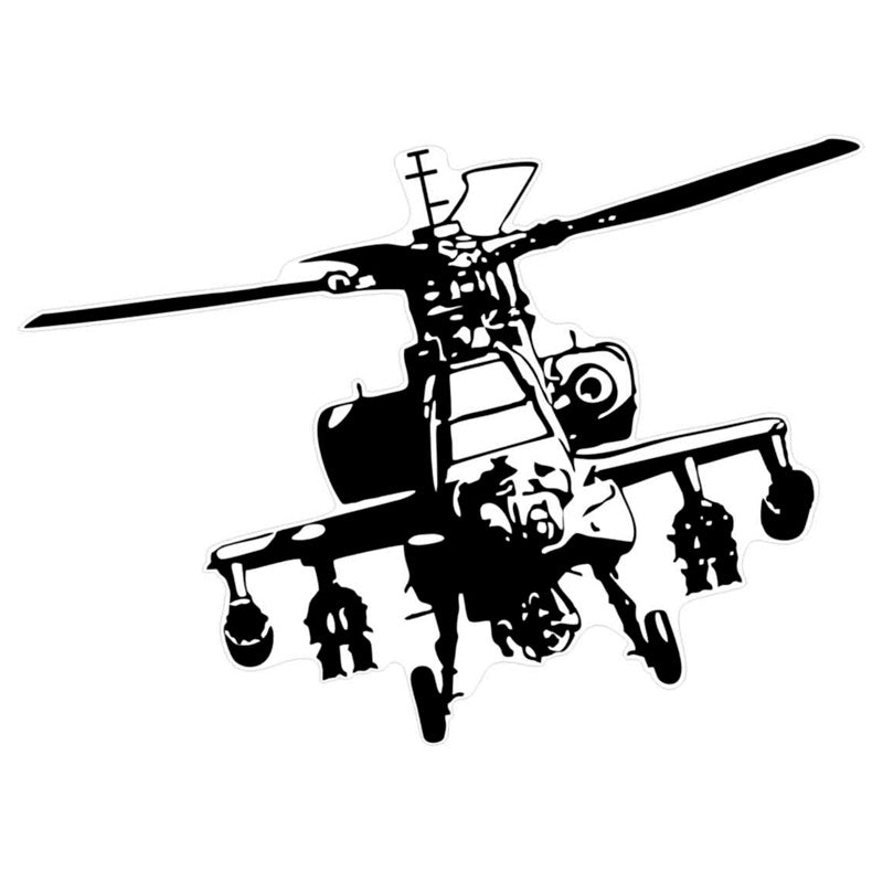 Avisa, Helikopter Tattoo Klistermærke - 45x33cm