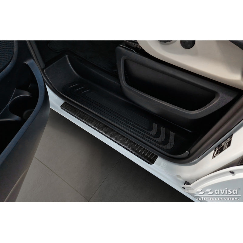Avisa, Trinbeskyttere, Aluminium, Passer til Mercedes Vito III / V-Class (W447) 2014-, 'Rifflet Plade' – 2 dele, Sort