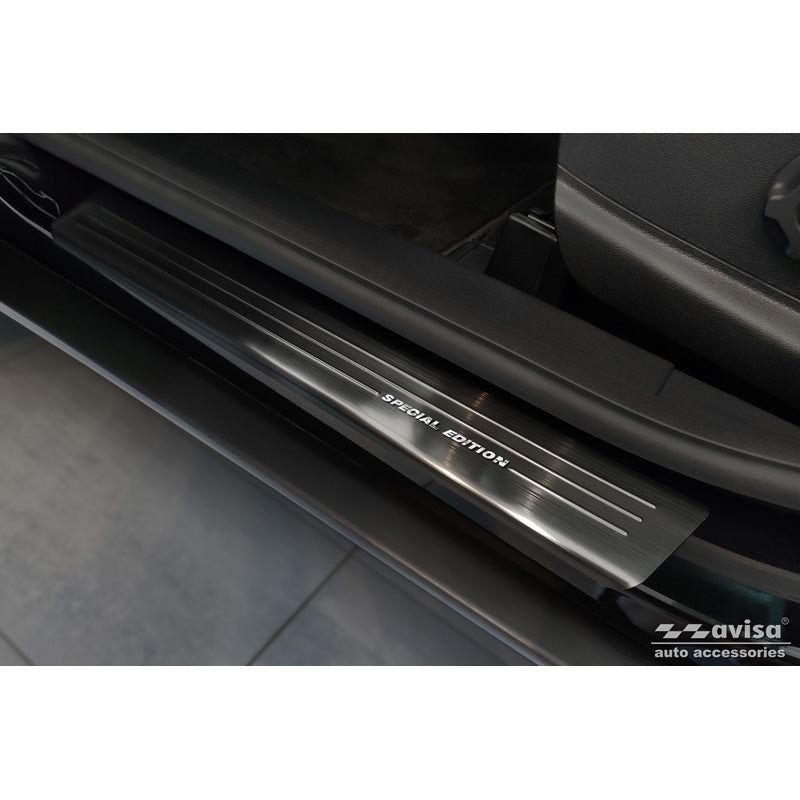 Avisa, Trinbeskyttere, Sort, Rustfritstål, passer til Ford EcoSport Facelift 2017- - 'Special Edition' - 4-dele