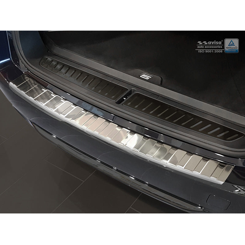 Avisa, Bakre stötfångarskydd, Rostfritt stål, passar BMW 5-serie G31 Touring 2017-2020 exkl. M-Sport "Revben"