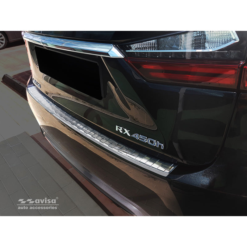 Avisa, Bagkofangerbeskytter, Rustfritstål, passer til Lexus RX 2015-2019 & FL 2019- 'Ribs'