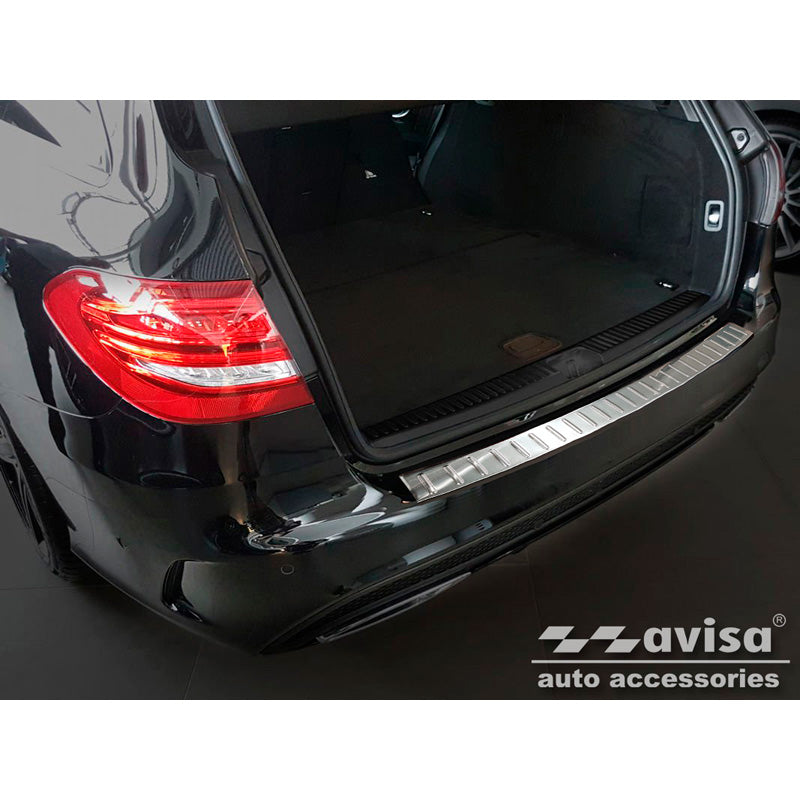 Avisa, Bagkofangerbeskytter, Rustfritstål, passer til Mercedes C-Class W205 Kombi 2014-2021 'Ribs'