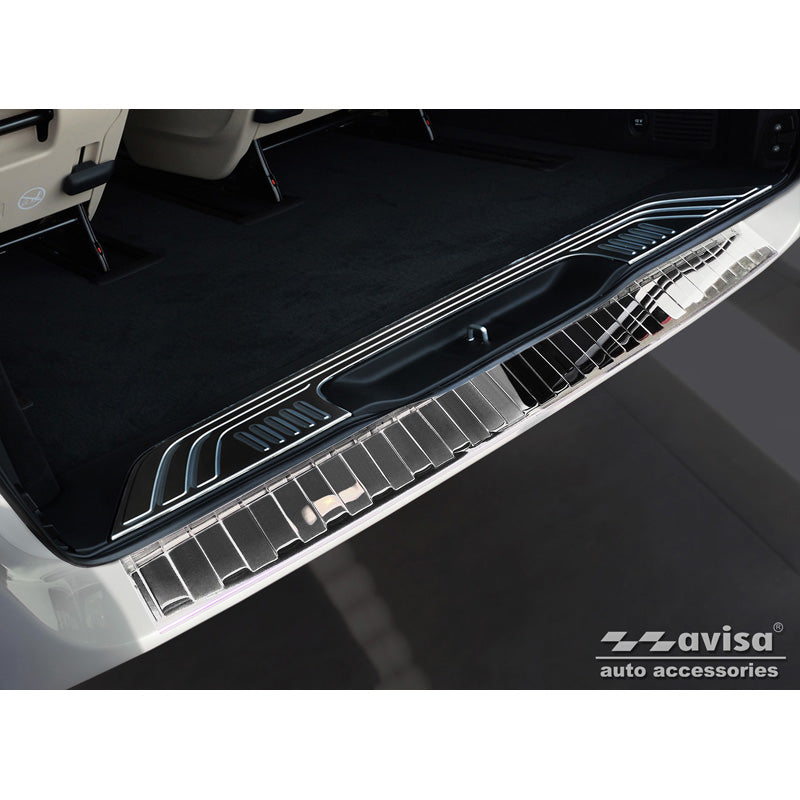 Avisa, Bagkofangerbeskytter, blankpoleret, Rustfritstål, passer til Mercedes Vito / V-Class 2014-2019 & Facelift 2019- 'Ribs' 'XL'