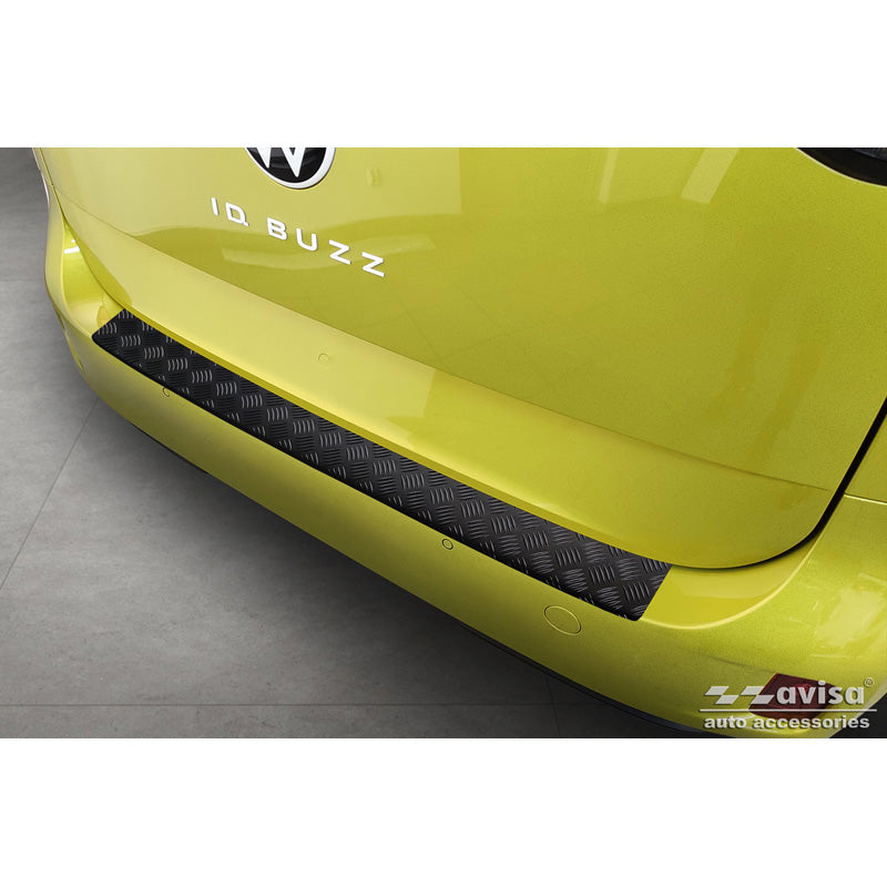 Avisa, Bakre stötfångarskydd, mattsvart, aluminium, passar Volkswagen ID. Buzz + Cargo 2022 - "Riffled Plate"