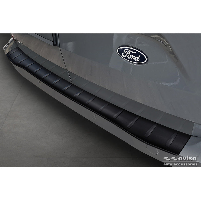 Avisa, Bagkofangerbeskytter, Rustfritstål, Mat Sort, Passer til Ford Transit Custom & Tourneo Custom (V710) 2023-, Volkswagen Transporter T7 2024-, 'Ribs'