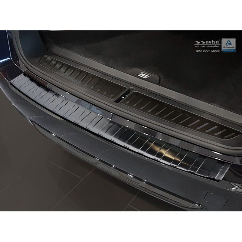 Avisa, Bagkofangerbeskytter, Sort, Rustfritstål, passer til BMW 5-Series G31 Touring 2017-2020 excl. M-Sport 'Ribs'