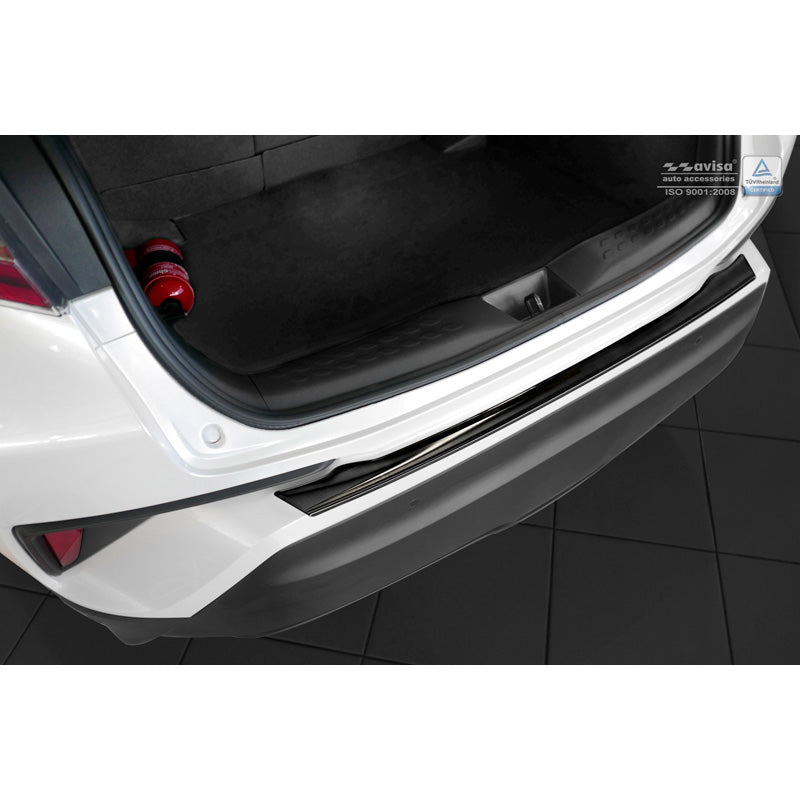 Avisa, Bakre stötfångarskydd, Svart, Rostfritt stål, passar Toyota C-HR 2016-2019 & Facelift 2019-2023