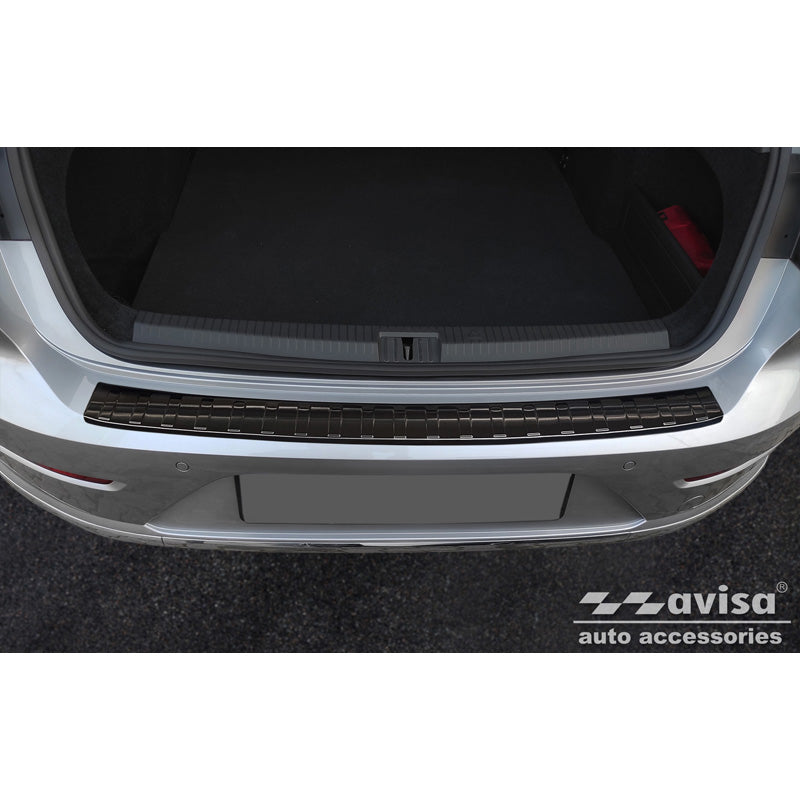 Avisa, Bakre stötfångarskydd, Svart, Rostfritt stål, passar Volkswagen Arteon Shooting Brake inkl. eHybrid 2020 - "Revben"