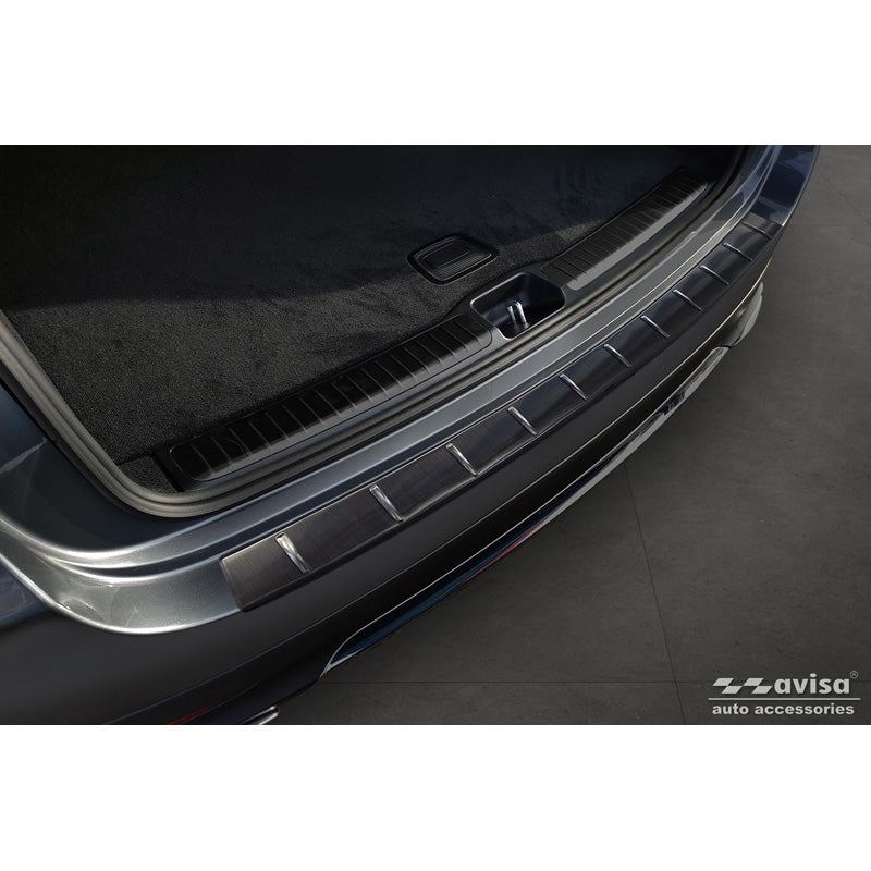 Avisa, Bakre stötfångarskydd, Svart, Rostfritt stål, passar Mercedes GLE II (W167) Facelift exkl. AMG 2023 - "Revben"