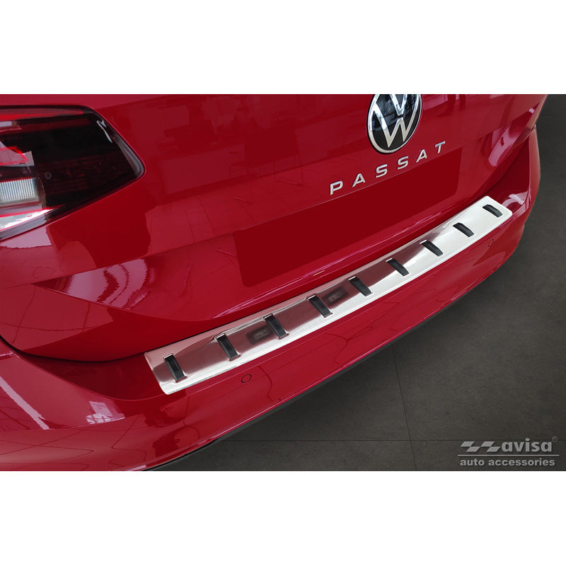 Avisa, Bagkofangerbeskytter, Rustfritstål, passer til Volkswagen Passat Variant 2014-2019 & Facelift 2019-2023 (incl. R-Line/Alltrack) 'STRONG EDITION'