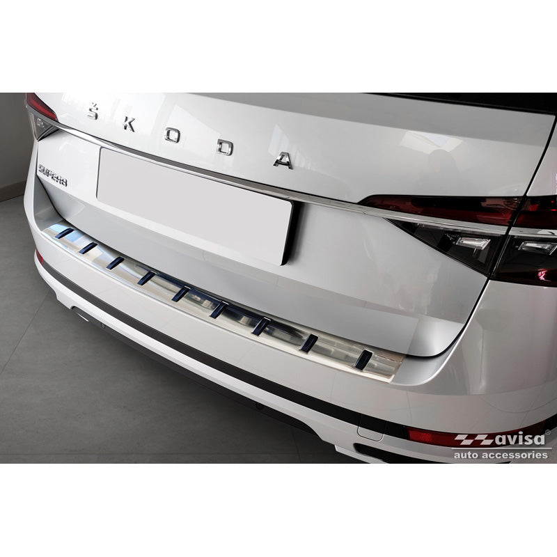 Avisa, Bakre stötfångarskydd, Rostfritt stål, passar Skoda Superb III Combi 2015-2023 inkl. Scout "STRONG EDITION"