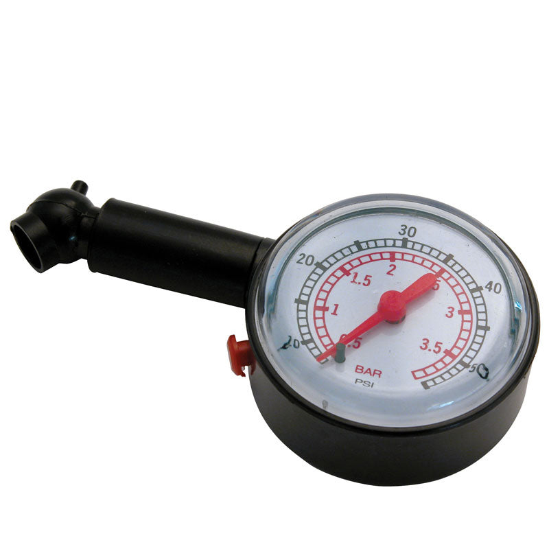 Carpoint, Analog Dæktryk Måler - 0,5-3,9 BAR / 0,7-55 PSI