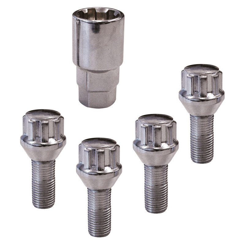Carpoint, Hjulbultslåssats M12x1,5 Typ B Konisk - Längd 26mm