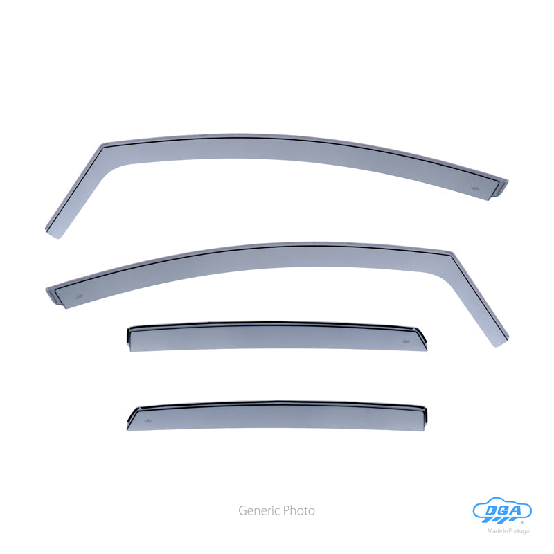DGA, Vindafvisere, Røgfarvet, 4-pieces, passer til Audi A3 (8P) Sportback (2004-2012)