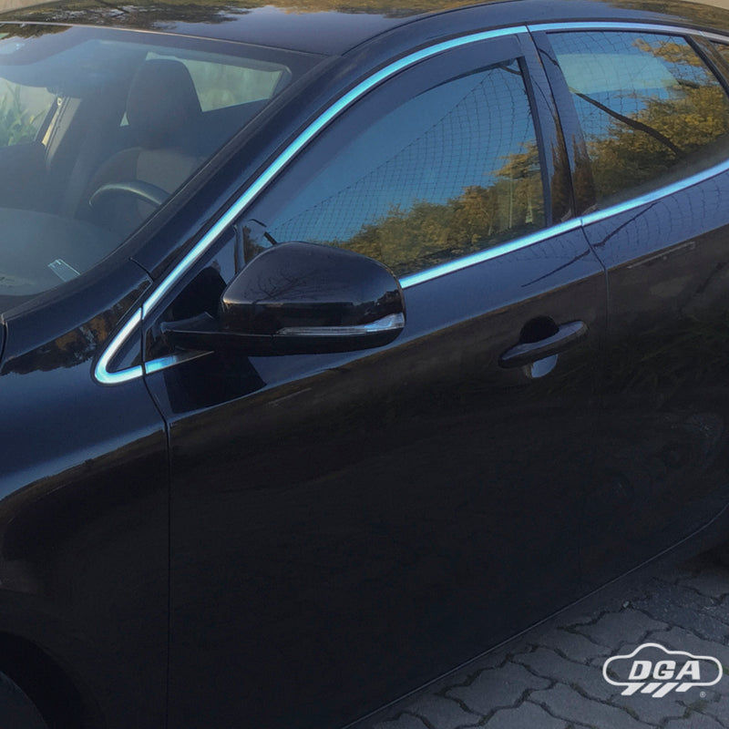 DGA, Vindafvisere, Røgfarvet, 2-stk., passer til Volvo V40 HB 5-dørs (2012-2019)