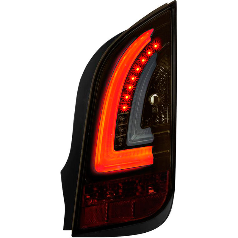 AutoStyle, LED-Baklampor, passar Seat Mii 2011- - Svart/Smoke/Guld