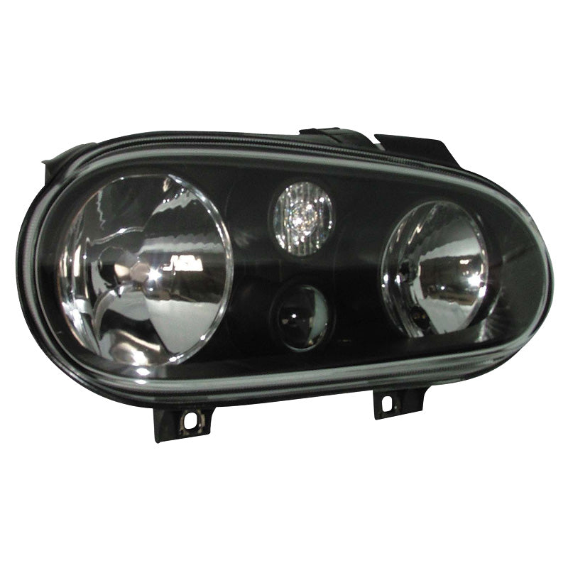 Framlampor, Passar för Volkswagen Golf IV 1998-2003 - svart - exkl. Dimljus
