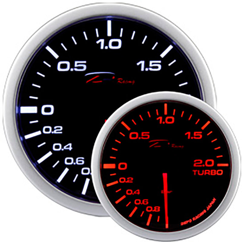 Depo Racing, WA-serien Boost Gauge - 52 mm - 2.0>1 bar - Smoke Lens - Dubbel LED - Snabb respons