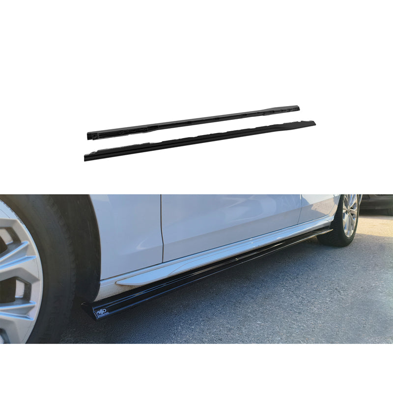 Motordrome, Sideskørte, Gloss Black, passer til Audi A4 (B9) Sedan/Avant Facelift (2019-) excl. S-Line/S4