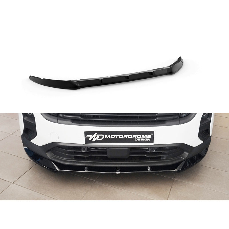 Motordrome, Frontspoiler, ABS Gloss sort, Passer til Ford Transit Courier (B460) 2023-, Aerodynamisk design