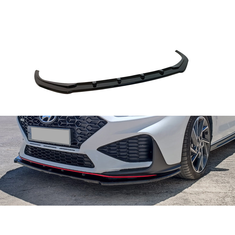 Motordrome, främre spoiler, passar Hyundai i30 III N/N-Line Hatchback/Fastback Facelift 2020- (ABS Glossy black)