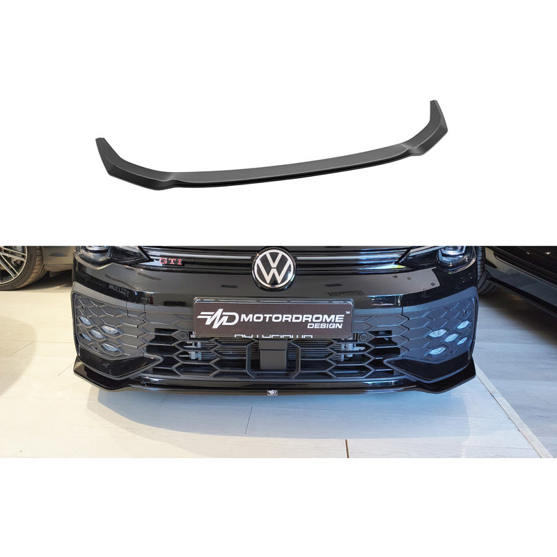 Motordrome, Frontspoiler, Gloss Black, passer til Volkswagen Golf 8 Facelift R-Line/GTE/GTI (2024-)