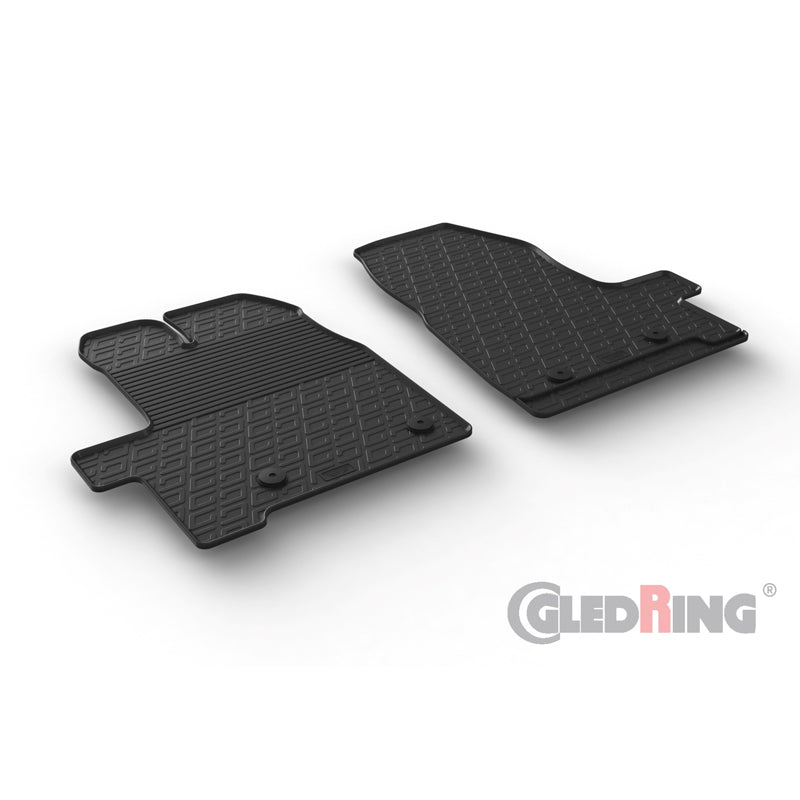 Gledring, Gummimattor, Passar för Ford Transit Custom 3/2016-12/2017 (G-profil 2 delar + klämma)
