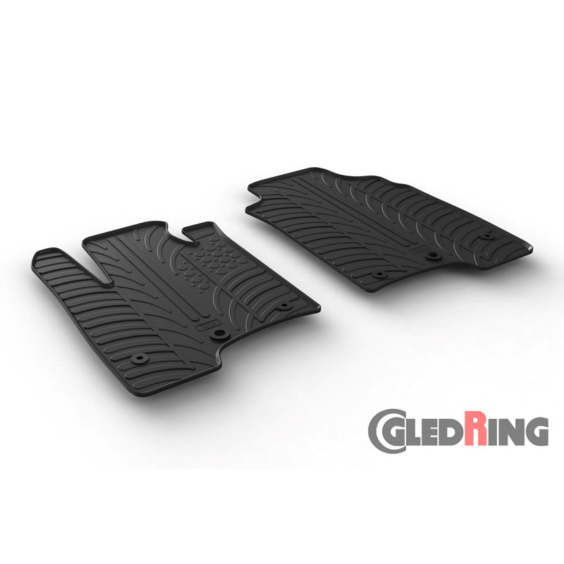 Gledring, Gummimattor, Passar för Fiat Panda Van 2014- (T-profil 2 delar + klämma)