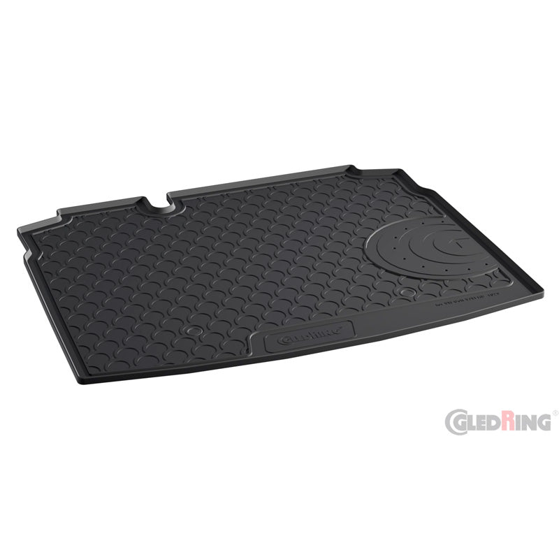 Gledring, Gummimatta för bagageutrymme, passar Volkswagen Golf V & VI HB 3/5-dörrars 2003-2012 (med smalt reservdäck)