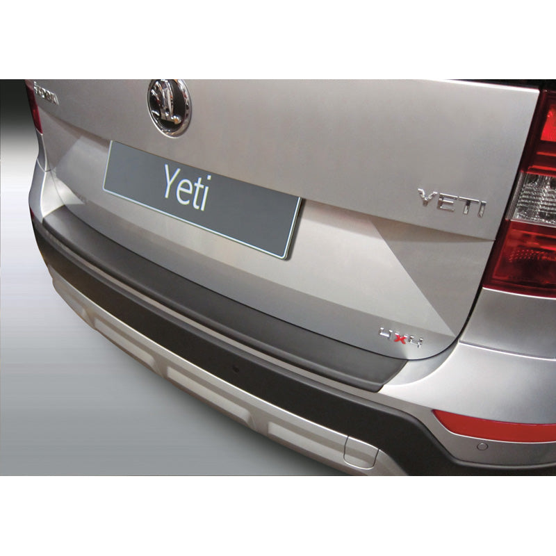 RGM, Bakre stötfångarskydd, ABS-plast, passar Skoda Yeti 4x4/Outdoor 2013-2017 Svart