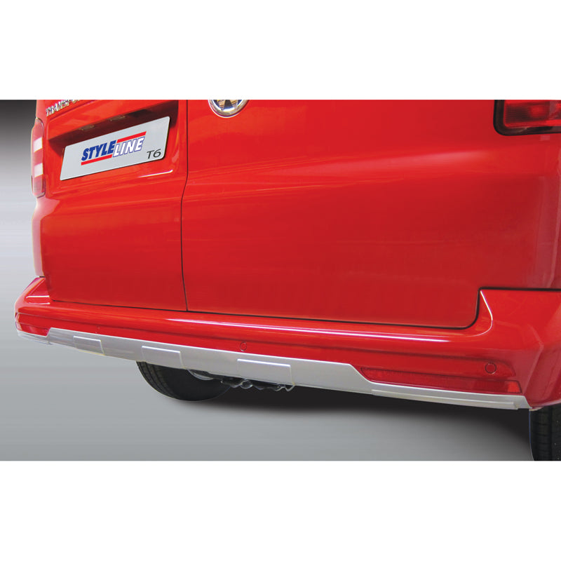RGM, bakre stötfångarskirt 'Skid-Plate', passar till Volkswagen Transporter T6 2015-2020 & T6.1 2020- (med bakdörrar) Silver
