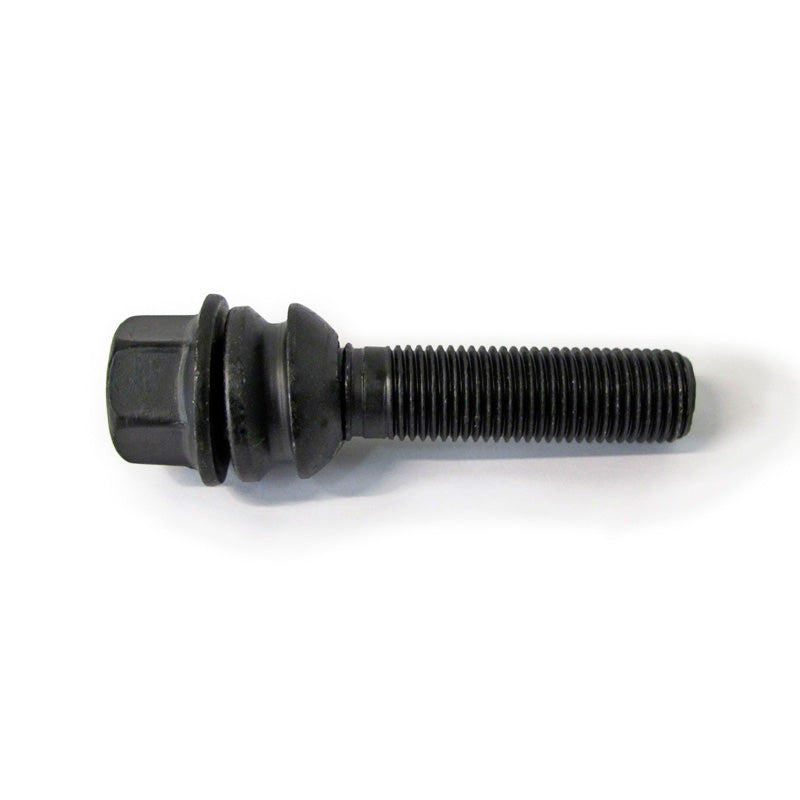 H&R, Hjulbult Round-Head med rörlig kon R14 M14x1,50 - längd 26mm - Svart