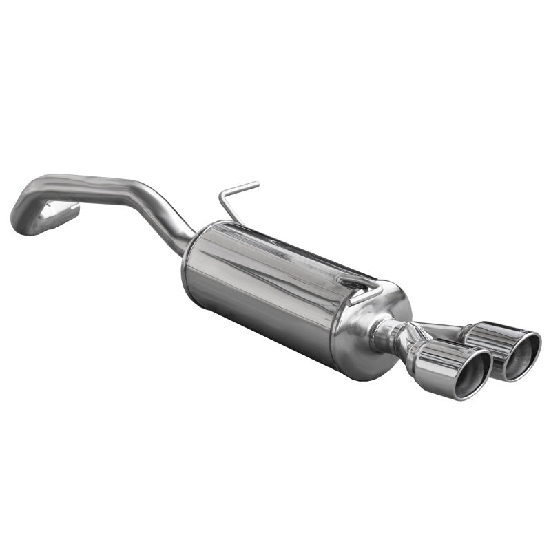 InoXcar, Sportavgassystem, passar Audi A1 1.4TFSi (122HP) 2011- 2x80mm X-Race