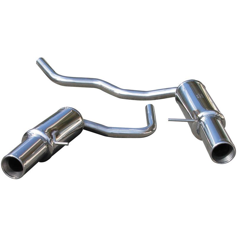 InoXcar, Dobbelt sportsudstødning, passer til Audi A4 8E 1.8T 2001- Left/Right 102mm