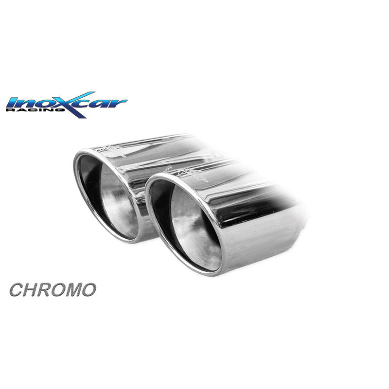 InoXcar, Dobbelt sportsudstødning, passer til Audi S3 (8V) 2.0 TFSI 300hp 2013- 2x80mm X-Race
