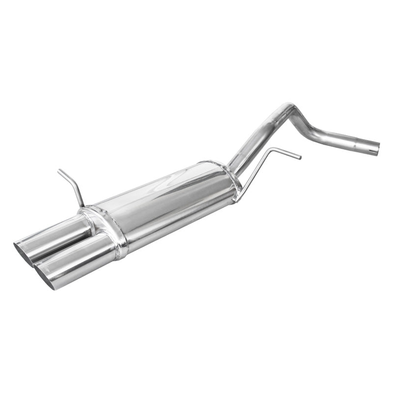 InoXcar, Sportavgassystem, passar Volkswagen Polo 1.4 (80HP) Sportline 2006- 2x70mm Racing