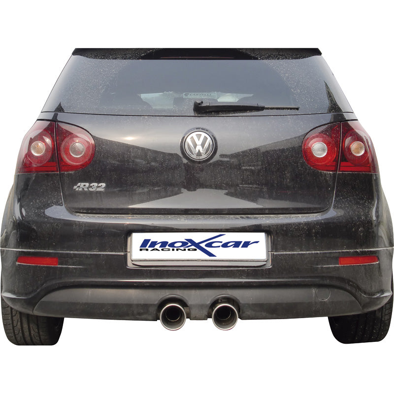 InoXcar, Sportavgassystem 'Center', passar Volkswagen Golf V R32 3.2 V6 (250HP) 2004- Vänster/Höger 102mm