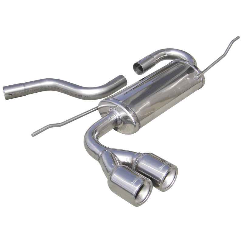 InoXcar, Sportavgassystem, passar Seat Leon 1P 1.4TSi (125HP) 2010- 2x80mm