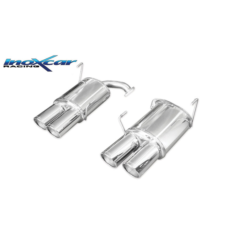 InoXcar Dual Sport Avgassystem Passar Subaru Impreza 2.5T WRX STi 10MY 300hk 2010-2013 2x100mm X-Race