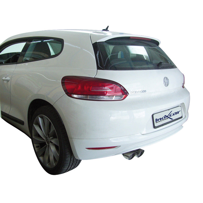 InoXcar, Sportavgassystem, passar Volkswagen Scirocco 1.4 TSi (160HP) 2008- 2x80mm Racing