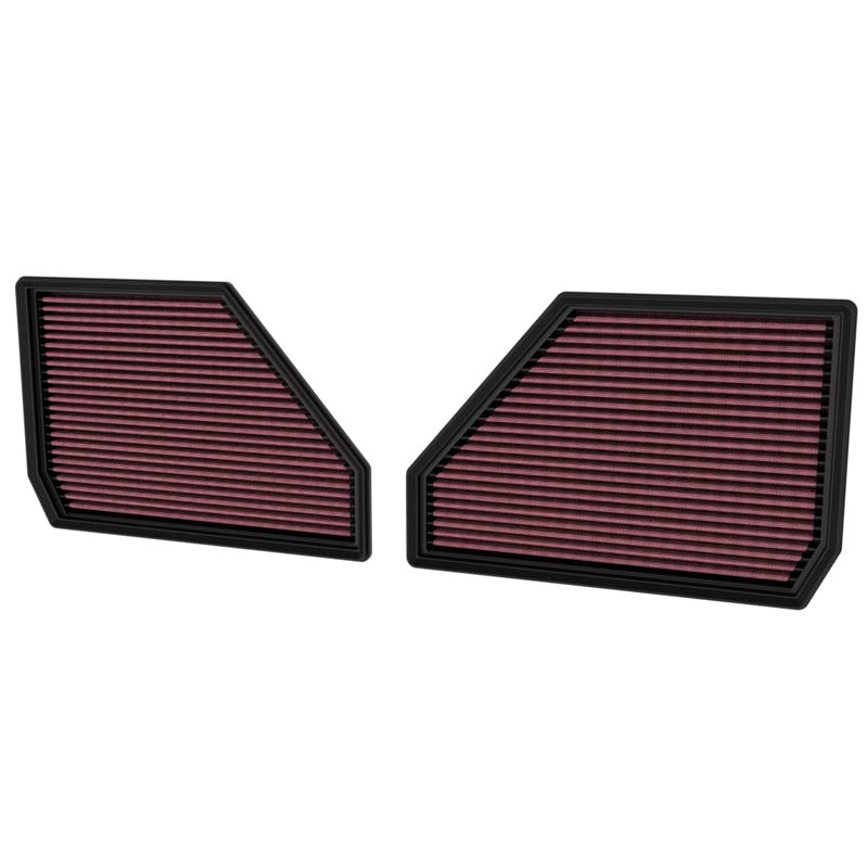 K&N, Panelfilter, Passer til BMW X5 (G05), X6 (G06), X7 (G07), XM (G09) 4.4L V8, Sæt af 2 stk, 33-5144