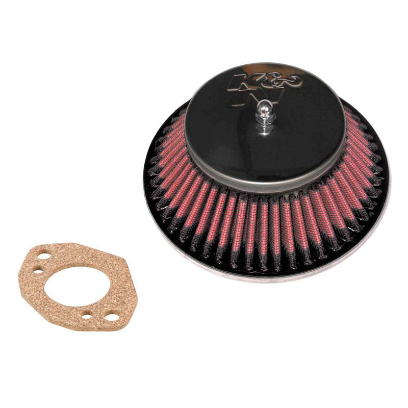 K&N Custom Racing Assembly Round Taper, passer til SU/SU Hitachi 1.5'' HS4/HIF4/HIF38, Offset Hole, Assembly height 52mm (56-9320)