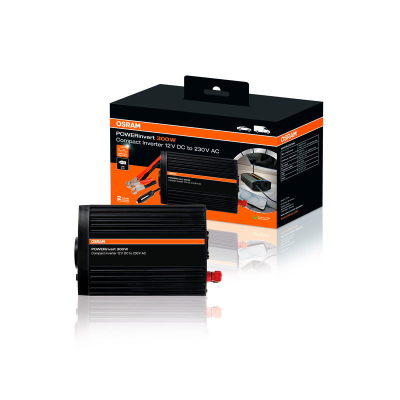 Osram, Strømomformer, Modified Sine Wave Inverter 12V DC 300W