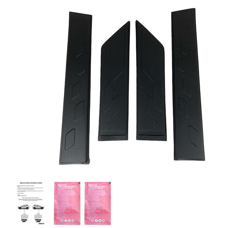 OneWay, Side body cladding, Mat Sort, Passer til Dacia Sandero Stepway II (B52) 2012-2020, 4 dele