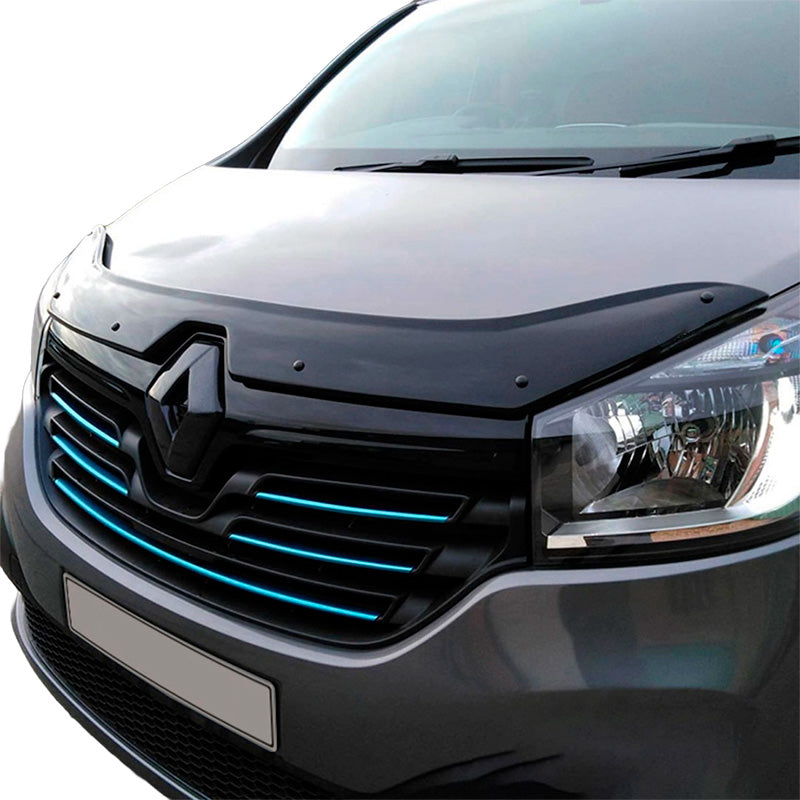 OneWay, Motorhjelm beskyttelse, Glans sort, Passer til Renault Trafic X82 (2014-2020)
