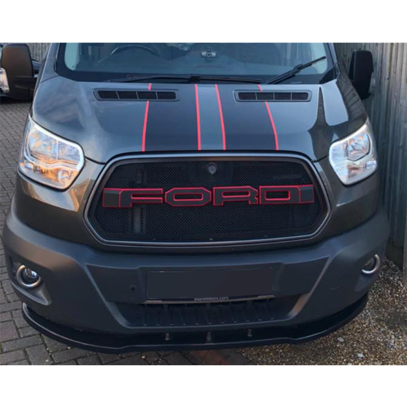 OneWay, Frontspoiler, Glansfuld sort, Passer til Ford Transit MK8 (2014-2019)