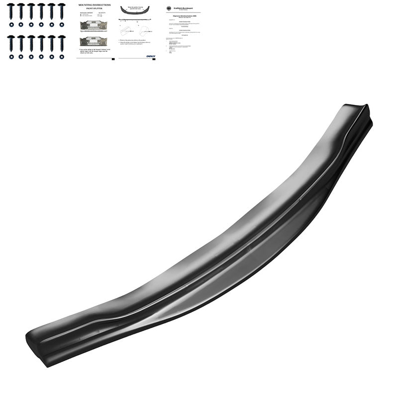 OneWay, Frontspoiler, Glanssort, Passer til BMW M5 F10/F11 (2011-2016), 100% bilspecifik
