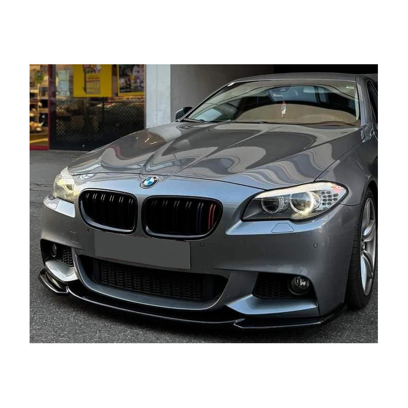 OneWay, Frontspoiler, Glossy Sort, Passer til BMW 5-Series F10/F11 M-Pack 2011-2016