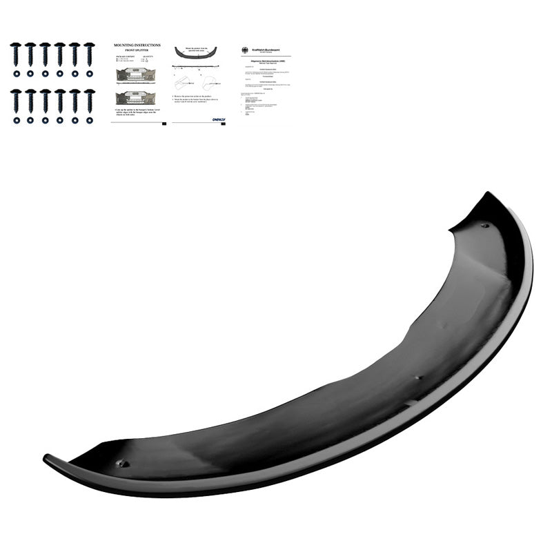 OneWay, Frontspoiler, Glanssort, Passer til Tesla Model 3 2017-2024, 'Sportline'