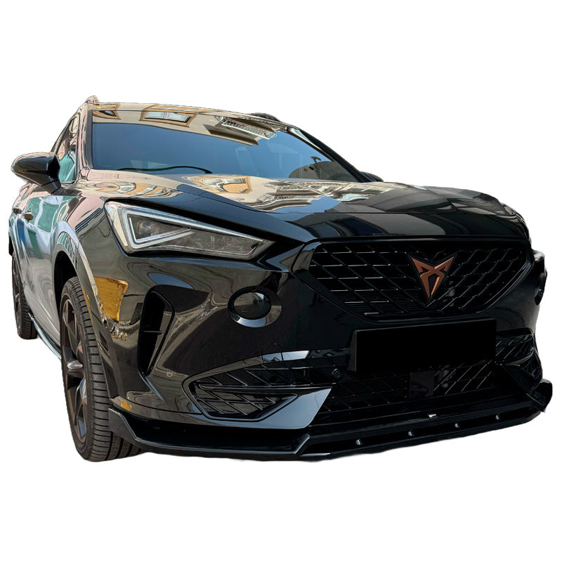 OneWay, Frontspoiler, Glanssort, Passer til Cupra Formentor 2020-2024, OEM kvalitet